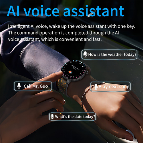 Reloj inteligente Gt6 Pro con pantalla AMOLED de 1.3 pulgadas, pulsera BT Call, color marrón, diseño de pulsera a la moda, ligera, lujosa, color bisel Starry Night, color negro
