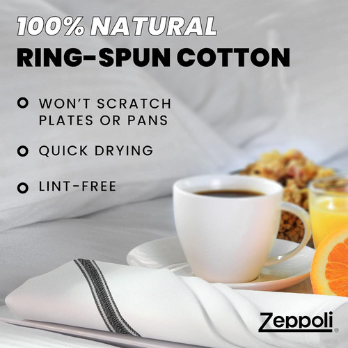 Paños De Cocina Zeppoli, De Algodón 100% Natural