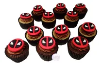Comprar 12 Cupcakes Deadpool - Ideal Para Cumpleaños - Eventos
