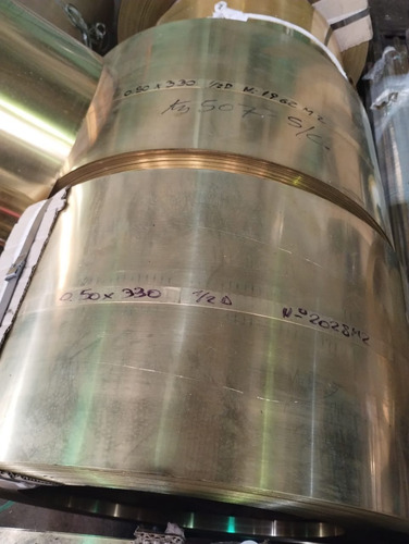 Fleje De Latón Recocido De 1,00 Mm X 42 Cm Por 1 Metro Dorado
