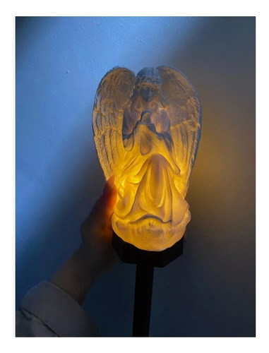 Lámpara Recargable Solar Diseño Halloween Con Estaca Jardin Angel