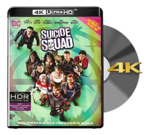 Blu Ray 4k Escuadron Suicida
