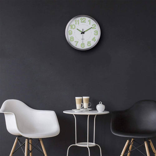 Reloj De Pared,30 Cm Grande Moderno Luminoso Reloj De Pared
