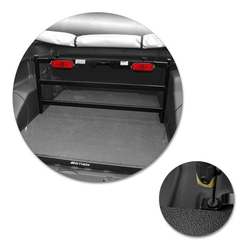 Imagem 3 de 5 de Extensor Caçamba Divisor Cargas Fiat Toro 2016 2020 Preto