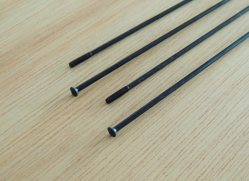 Pillar Spokes Rayos Rectos (straight-pull) Negros