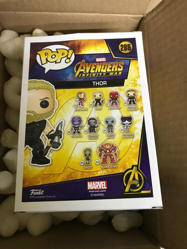 Thor 286 Exclusivo Glow Brilla Infinity Avengers Funko Pop