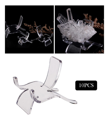- 10 Unids/set Estante De Soporte De Acrílico Transparente S