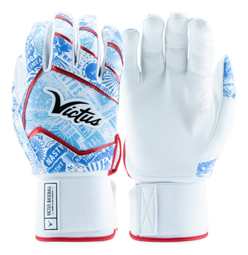 Guanteletas Beisbol Victus Nox Full Wrap Rojo Rey Adulto Color Extra Grande