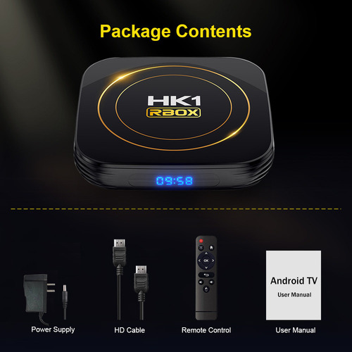 A 4 Gb+32 Gb Caja De Tv Smart Tvbox Android 12 Dual Wifi