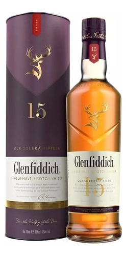 Glenfiddich 15 Años Whisky Destilado 750ml Con Estuche