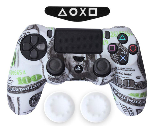 Capa Capinha Case Skin Protetora Silicone Antiderrapante Para Controle Playstation 4 Ps4 Ajuste Perfeito, Conforto E Proteção Cor Graffiti 06