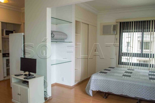 Imagem 1 de 15 de Flat Metropolitan Hall No Itaim Bibi 35m² 1 Dorm 1 Vaga Para Locação - Sf39063