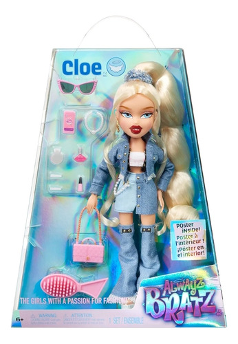 Bratz Alwayz Muñeca Cloe Con 10 Accesorios Y Póster 