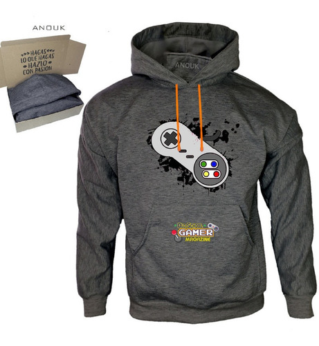 Imagen 3 de 10 de Buzo Hoodie Artesanal Saco Gamer Clasico Videojegos Unisex