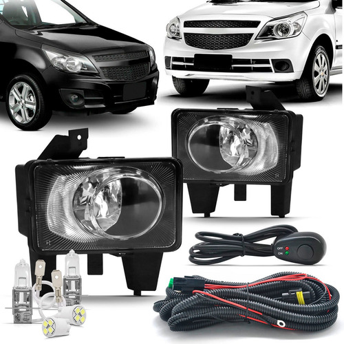 Kit Farol De Milha Neblina Agile 2009 2010 2011 2012