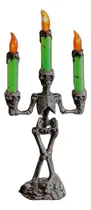 Comprar Candelabro Esqueleto Luz 3 Velas Decoracion Halloween Terror