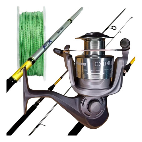 Combo Shimano Spinning 2 Tramos  Multifilamento
