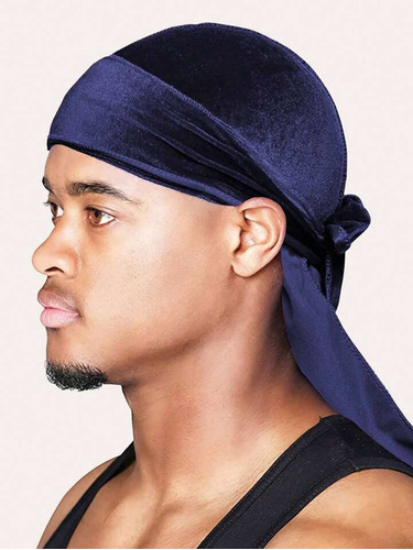 Durag Terciopelo Azul Marino