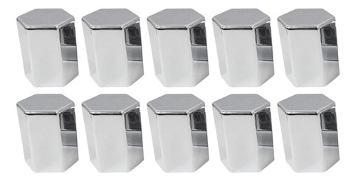 10 Capa De Porca Hungara Cromada Roda Caminhão 32mm 33mm