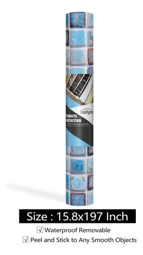 Livelynine 158 X 197 Pulgadas Papel Tapiz De Baño Removible