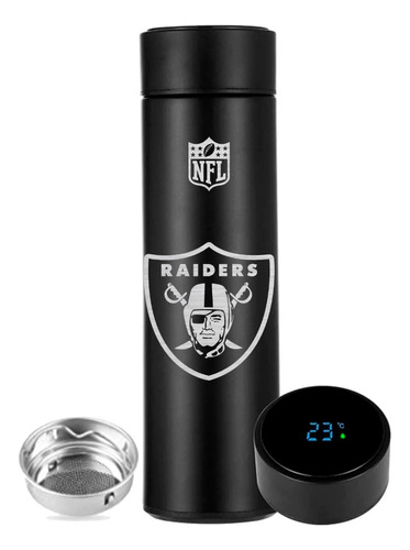 Nfl Raiders - Termo Digital Inteligente 500 Ml