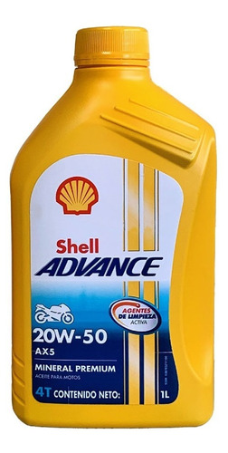 Aceite Shell Motos 20w50 Mineral 4t Original 