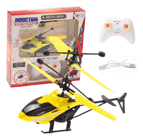 / Helicóptero Control Remoto Recargable Niño Juguete Con Led
