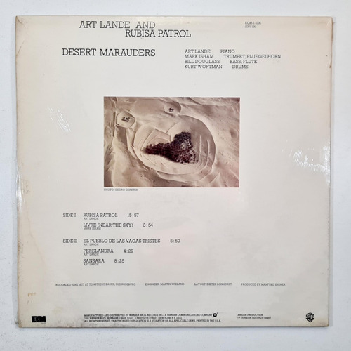 Art Lande Rubisa Patrol Desert Marauders Usa Ecm 1978 Vinilo