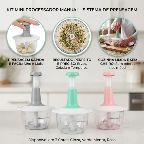 Processador De Alimentos Manual Multifuncional Gourmet | MercadoLivre
