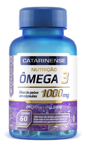 Kit 2 Ômega 3 Epa 540mg Dha 360mg Catarinense 60 Cápsulas