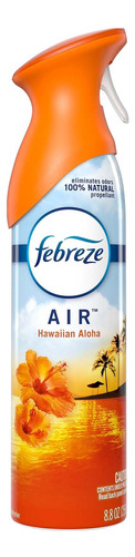 Ambientador En Spray Febreze Air Mist Hawaiian Aloha 250g.