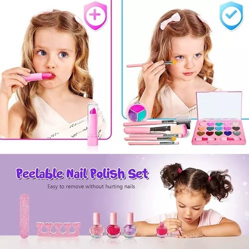 . Bonita Cartera De Maquillaje Princess Crown, Lavable,