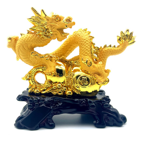 Funsxbug Figura Escultura Dragon Chino Feng Shui Decoracion