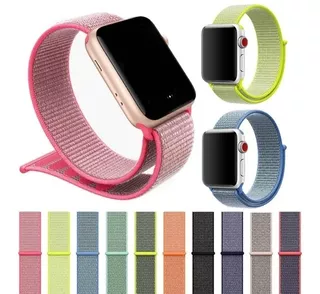 Correa Nailon Compatible Apple Watch Serie 4 5 6 7 8 9 Nylon