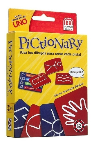 Juego Pictionary Cartas Ruibal Mattel Naipes (+8 Años) Envio