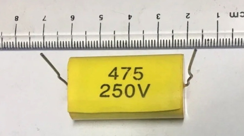 Condensador Papel 4.7mf 250vac Cv7-5/3-25 475 4,7uf 250v
