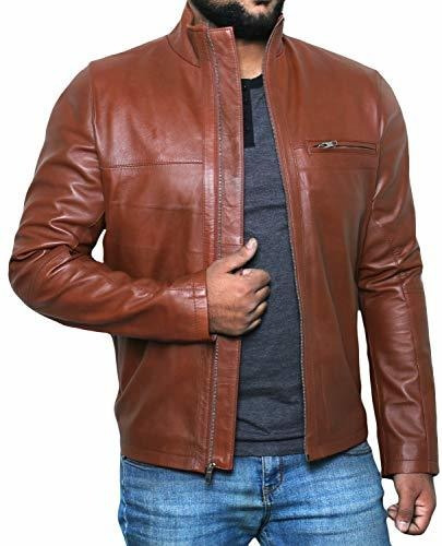 Chaqueta De Piel De Cordero Genuina Para Hombre Laverapelle 