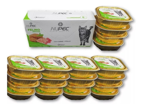 Nupec Felino Indoor Adulto Alimento Húmedo Pack 20 Latas