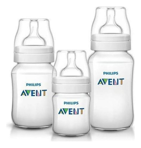 Mamadeira Avent Classic Anticólica 125/260/330ml 0+ Meses