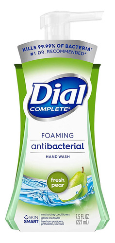 Dial Lavado De Manos Completo Antibacteriano Espumoso, Pera