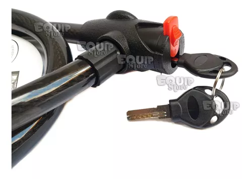 Candado Linga Piton Acero Moto Bici 2 Llaves Seguridad 1,2m