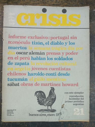 Revista Crisis Nº 21 * Enero De 1975 * Primera Epoca *