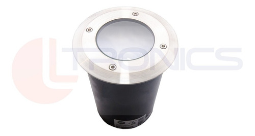 Led Solo Parede Escada Inox Round Base Redonda Tubo 118mm