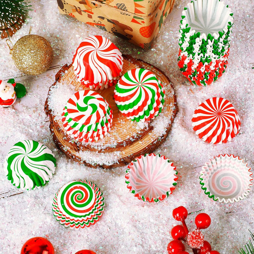 Forros Navideños Para Minicupcakes Augsun, 800 Unidades, Car
