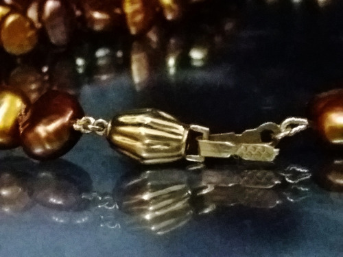 Imagem 3 de 7 de Pedras - Pulseira Pérolas, Fecho De Ouro 18kts, Cód353p200