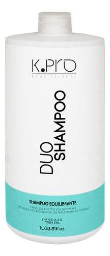 Shampoo Duo Equilibrante K.pro Sem Sal Profissional 1 Litro