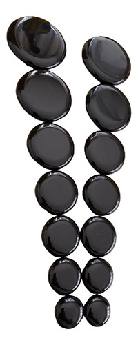 Kit Doble Piedras Obsidiana Para Masaje Spa, Terapia   