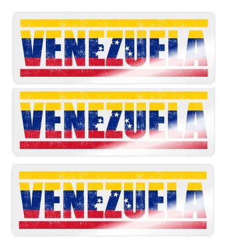 3 Calcomanías / Stickers De Venezuela Para Tu Carro / Laptop