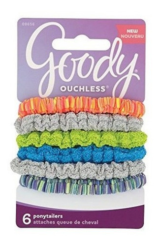 Goody Ouchless 1945788 Ponytailers, Deporte Brillante