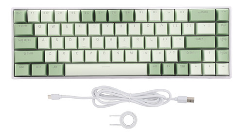 Teclado Para Jogos Retroiluminado Rgb, Mecânico Sem Fio De 6
